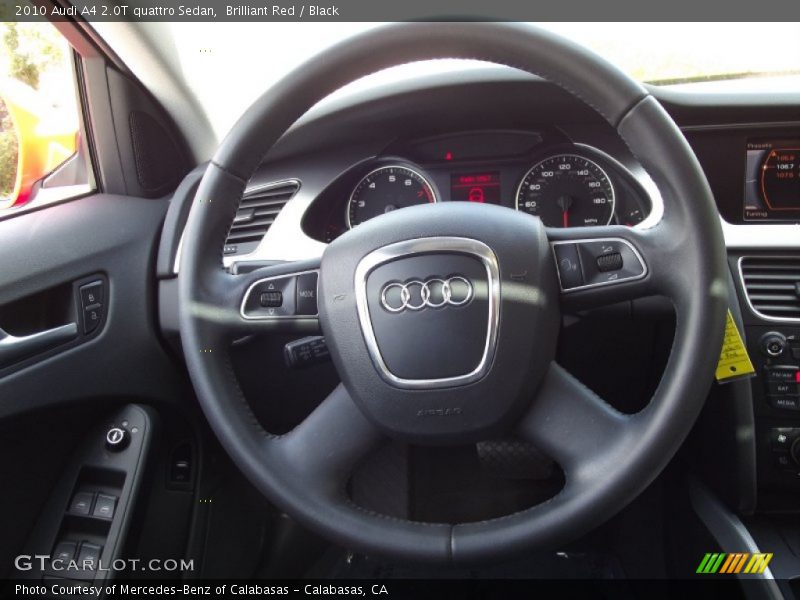 Brilliant Red / Black 2010 Audi A4 2.0T quattro Sedan