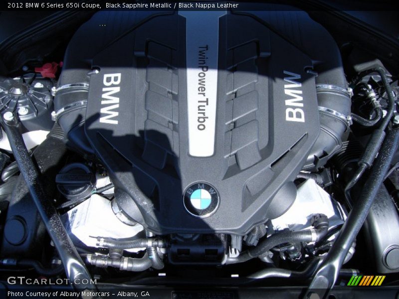 Black Sapphire Metallic / Black Nappa Leather 2012 BMW 6 Series 650i Coupe