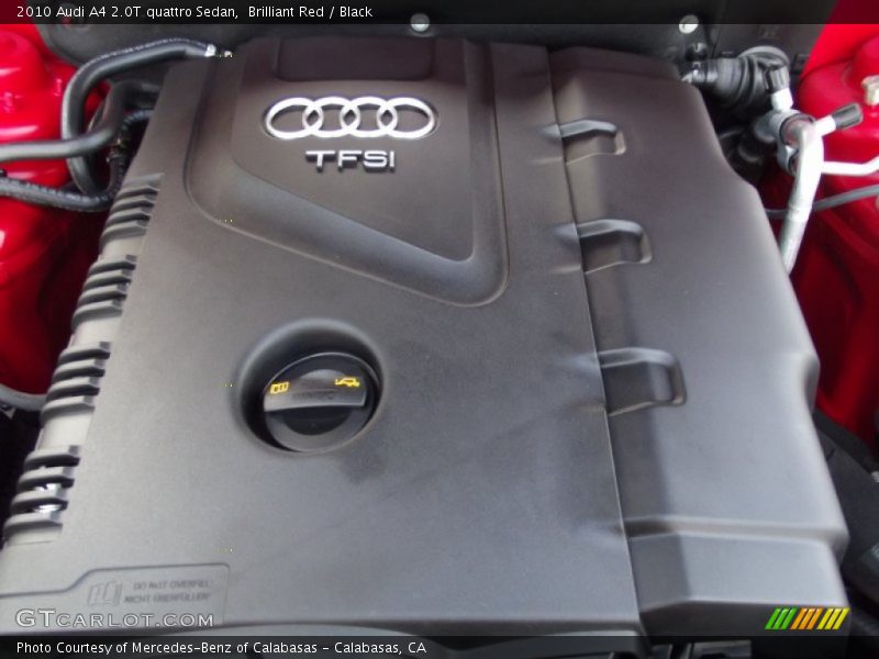 Brilliant Red / Black 2010 Audi A4 2.0T quattro Sedan