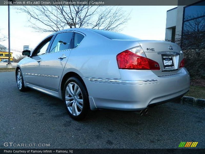 Liquid Platinum Metallic / Graphite 2008 Infiniti M 45x AWD Sedan