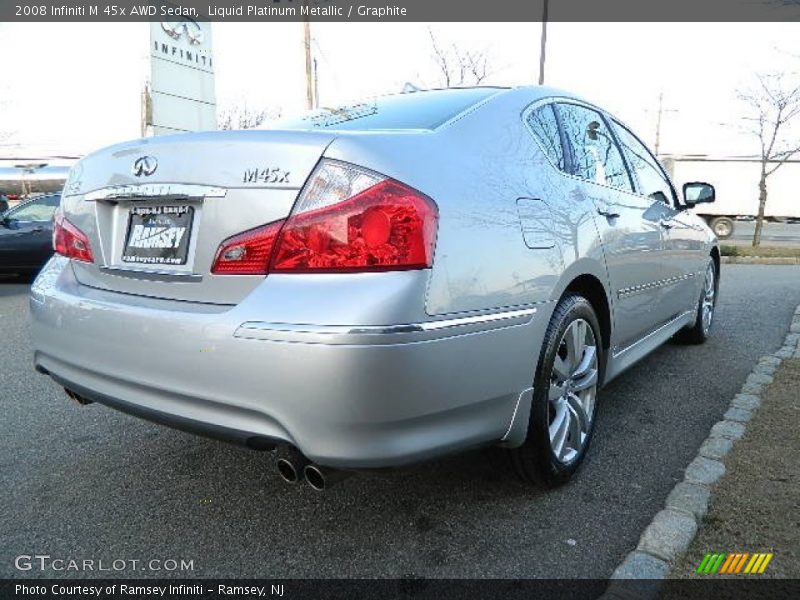 Liquid Platinum Metallic / Graphite 2008 Infiniti M 45x AWD Sedan