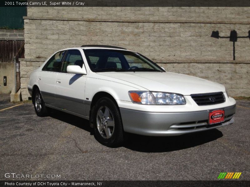 Super White / Gray 2001 Toyota Camry LE