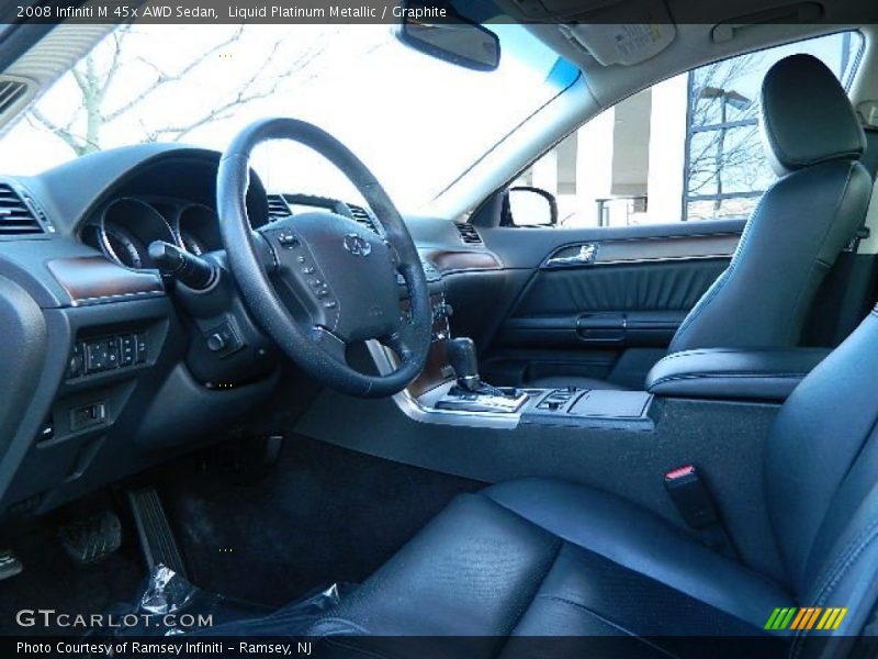 Liquid Platinum Metallic / Graphite 2008 Infiniti M 45x AWD Sedan