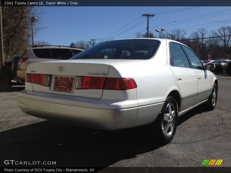 Super White / Gray 2001 Toyota Camry LE