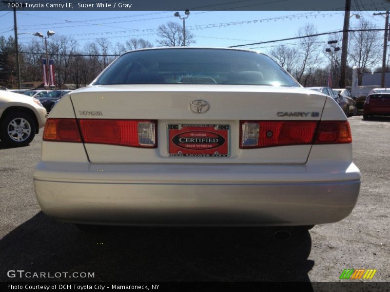 Super White / Gray 2001 Toyota Camry LE