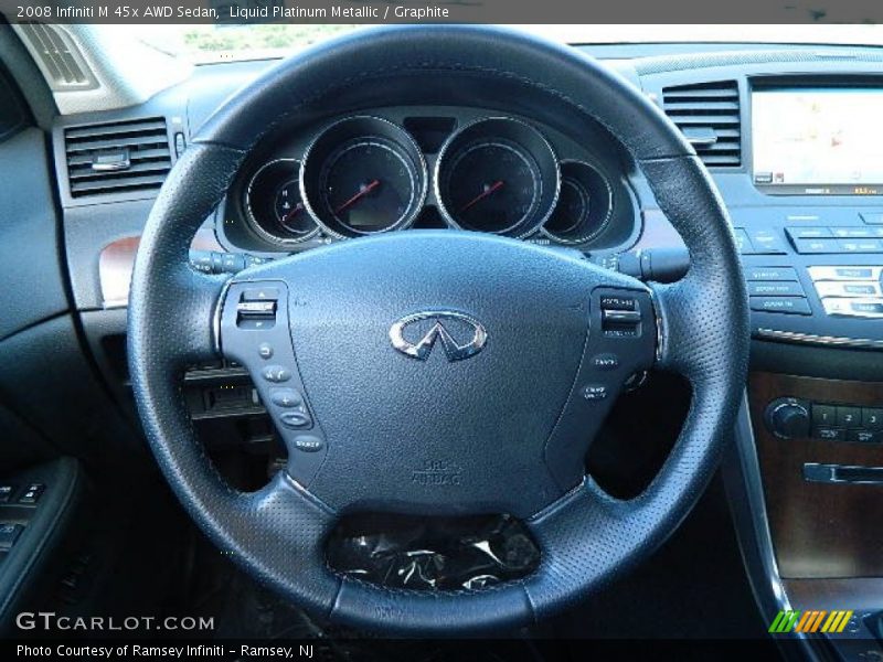 Liquid Platinum Metallic / Graphite 2008 Infiniti M 45x AWD Sedan
