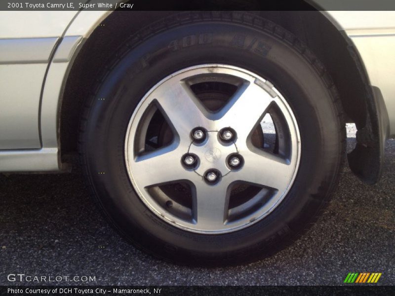 Super White / Gray 2001 Toyota Camry LE