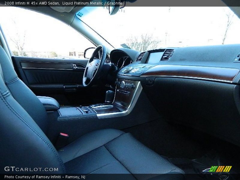 Liquid Platinum Metallic / Graphite 2008 Infiniti M 45x AWD Sedan