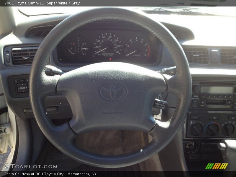 Super White / Gray 2001 Toyota Camry LE