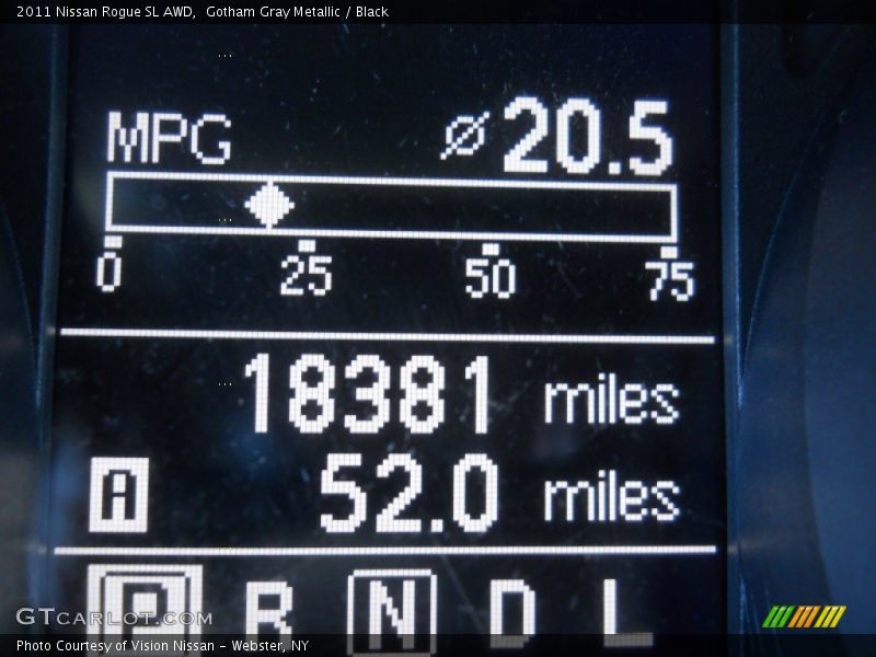 Gotham Gray Metallic / Black 2011 Nissan Rogue SL AWD