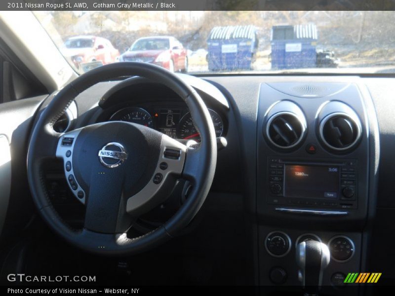 Gotham Gray Metallic / Black 2011 Nissan Rogue SL AWD