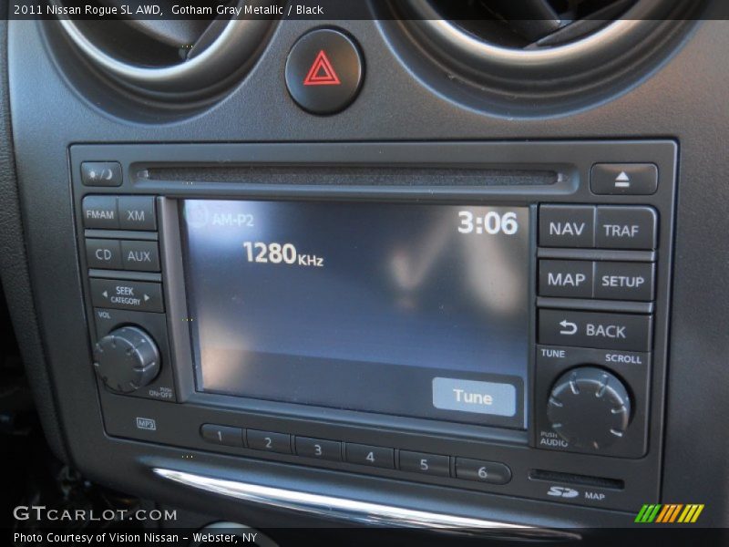 Gotham Gray Metallic / Black 2011 Nissan Rogue SL AWD