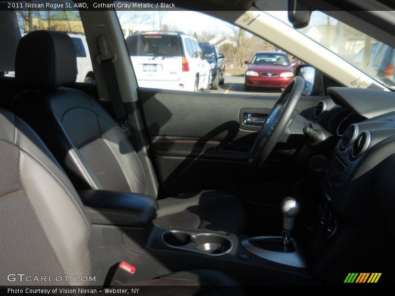 Gotham Gray Metallic / Black 2011 Nissan Rogue SL AWD