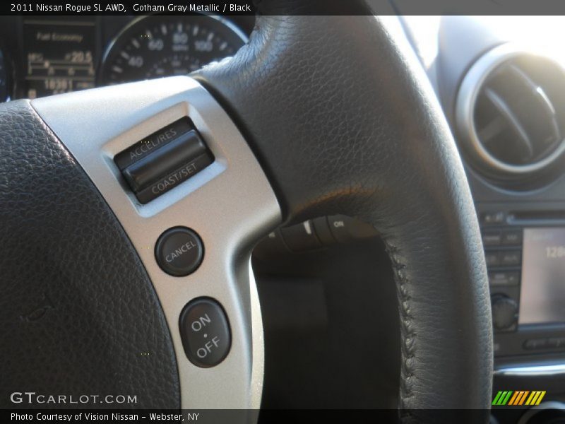 Gotham Gray Metallic / Black 2011 Nissan Rogue SL AWD