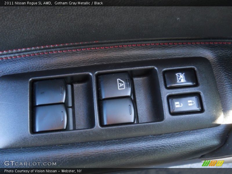 Gotham Gray Metallic / Black 2011 Nissan Rogue SL AWD
