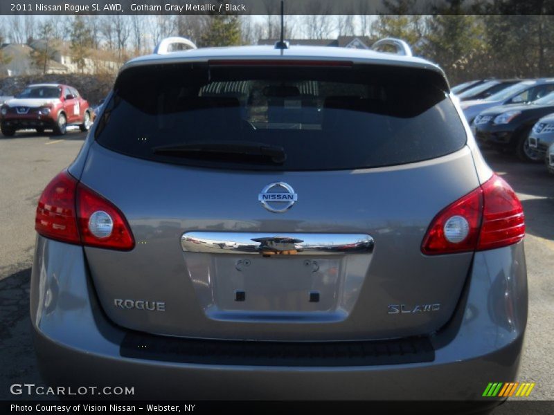 Gotham Gray Metallic / Black 2011 Nissan Rogue SL AWD