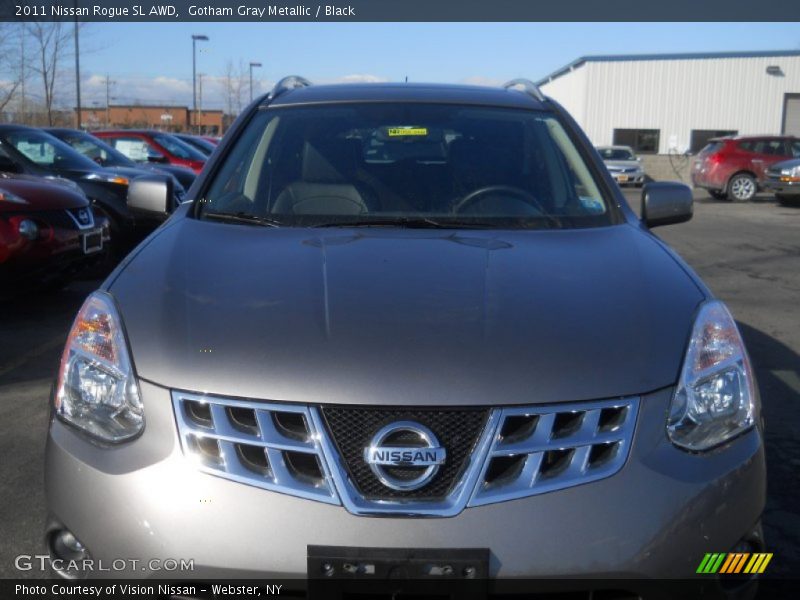 Gotham Gray Metallic / Black 2011 Nissan Rogue SL AWD