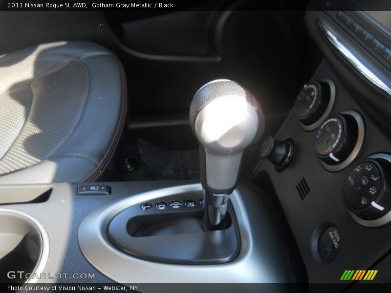 Gotham Gray Metallic / Black 2011 Nissan Rogue SL AWD