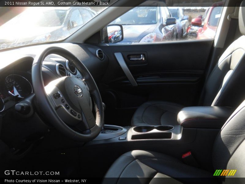 Gotham Gray Metallic / Black 2011 Nissan Rogue SL AWD
