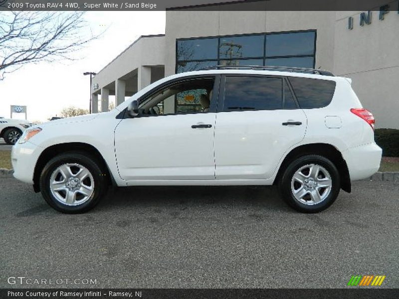 Super White / Sand Beige 2009 Toyota RAV4 4WD