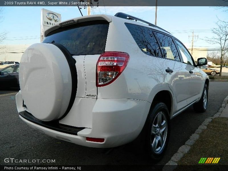 Super White / Sand Beige 2009 Toyota RAV4 4WD