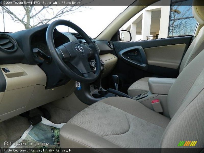 Super White / Sand Beige 2009 Toyota RAV4 4WD