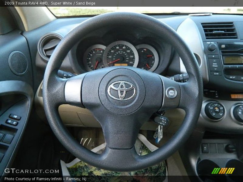 Super White / Sand Beige 2009 Toyota RAV4 4WD