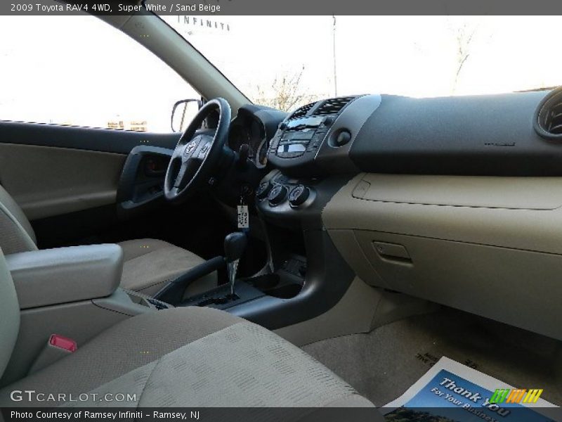 Super White / Sand Beige 2009 Toyota RAV4 4WD