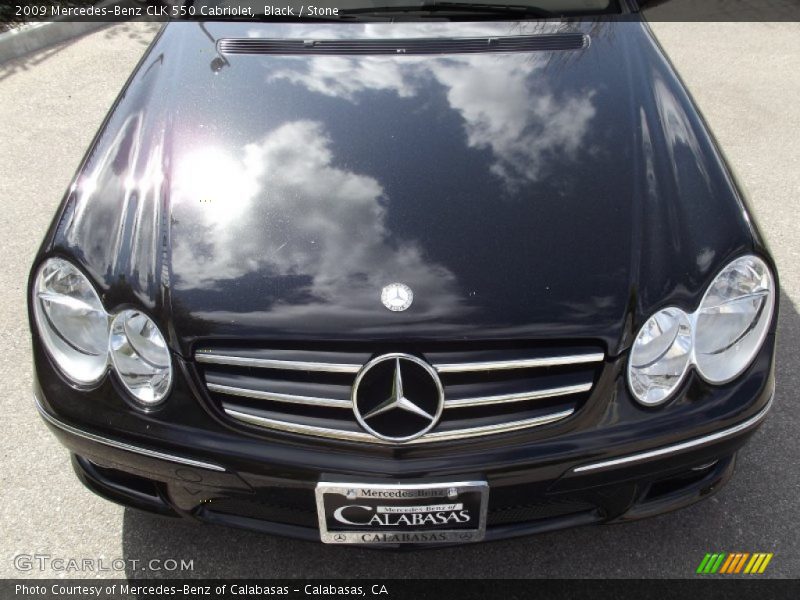 Black / Stone 2009 Mercedes-Benz CLK 550 Cabriolet