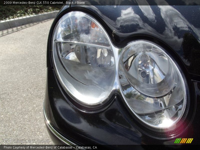 Black / Stone 2009 Mercedes-Benz CLK 550 Cabriolet