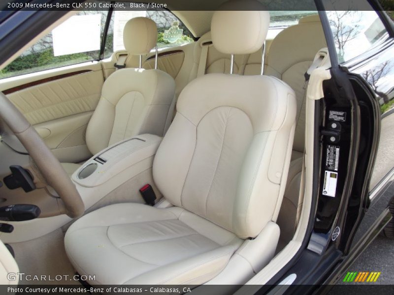 Black / Stone 2009 Mercedes-Benz CLK 550 Cabriolet