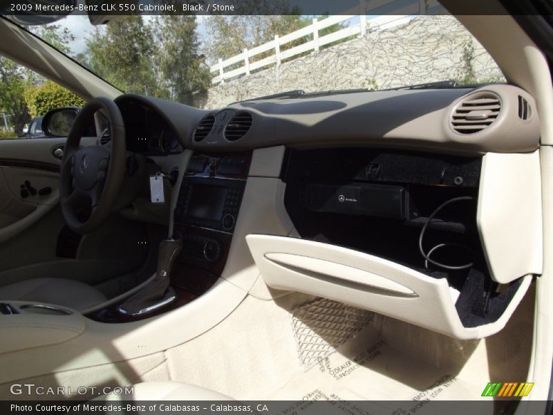Black / Stone 2009 Mercedes-Benz CLK 550 Cabriolet