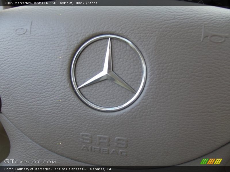 Black / Stone 2009 Mercedes-Benz CLK 550 Cabriolet