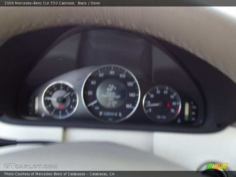 Black / Stone 2009 Mercedes-Benz CLK 550 Cabriolet