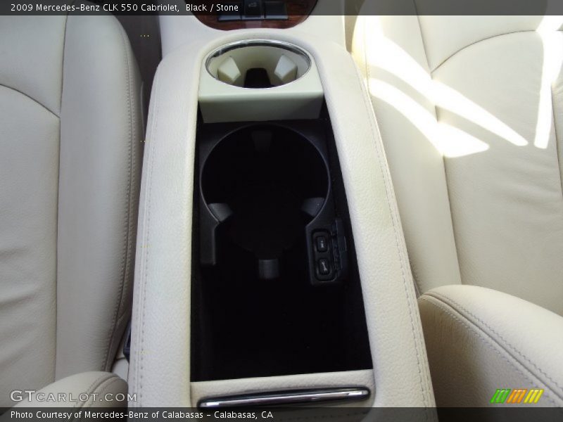 Black / Stone 2009 Mercedes-Benz CLK 550 Cabriolet