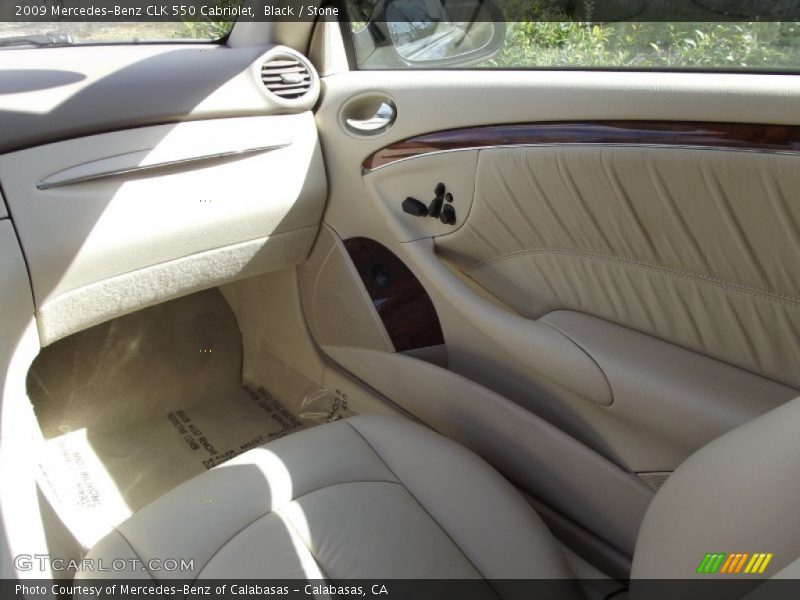 Black / Stone 2009 Mercedes-Benz CLK 550 Cabriolet