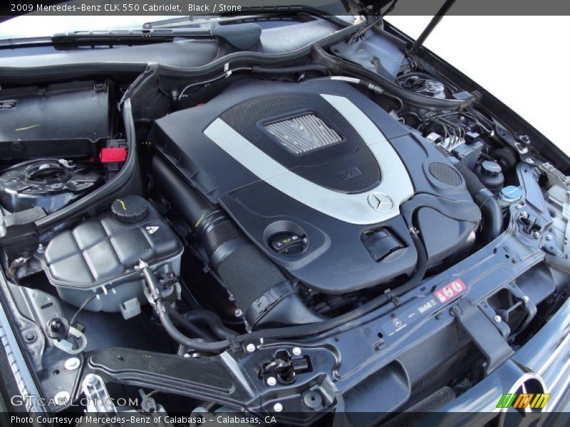 Black / Stone 2009 Mercedes-Benz CLK 550 Cabriolet
