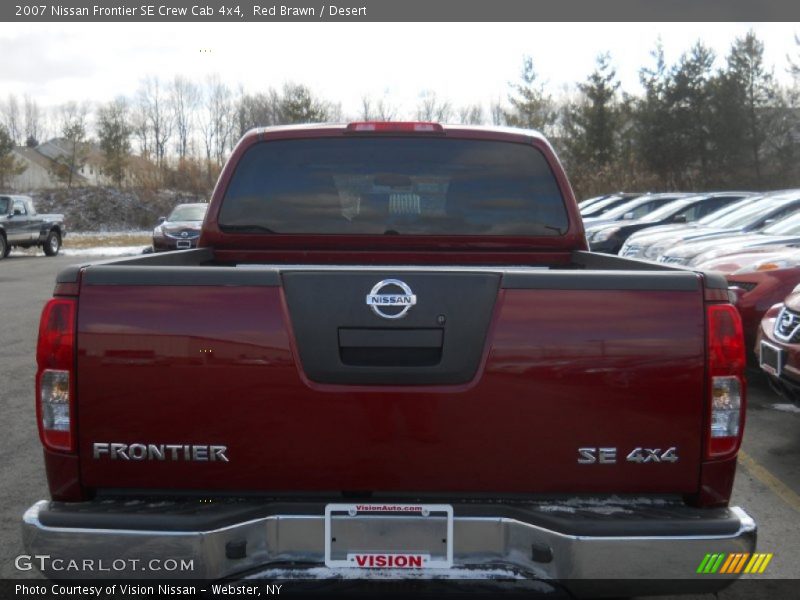 Red Brawn / Desert 2007 Nissan Frontier SE Crew Cab 4x4