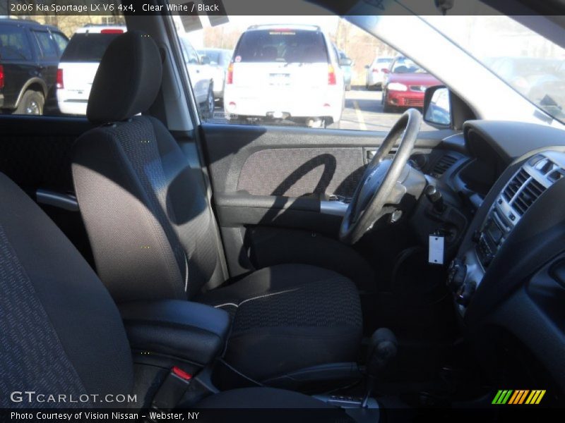 Clear White / Black 2006 Kia Sportage LX V6 4x4