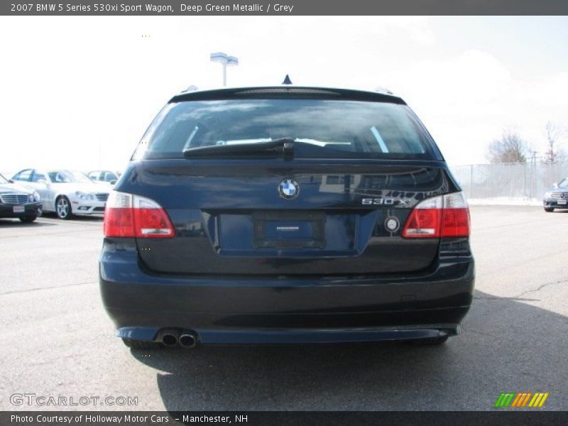 Deep Green Metallic / Grey 2007 BMW 5 Series 530xi Sport Wagon