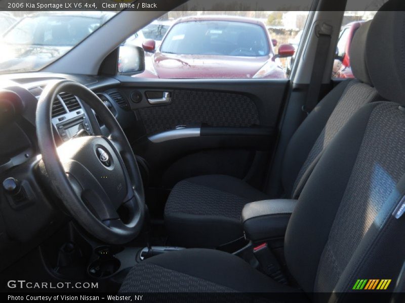 Clear White / Black 2006 Kia Sportage LX V6 4x4