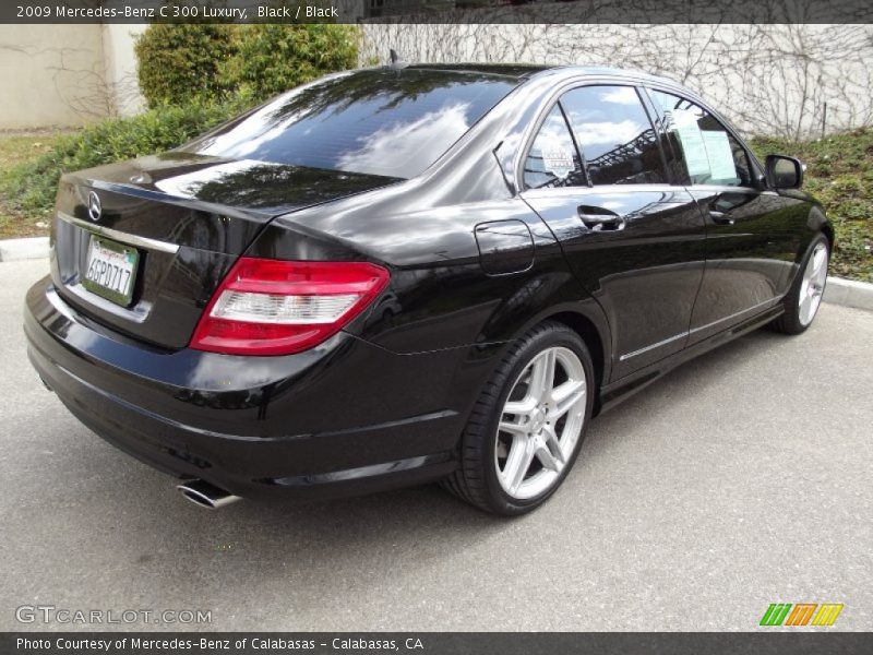 Black / Black 2009 Mercedes-Benz C 300 Luxury