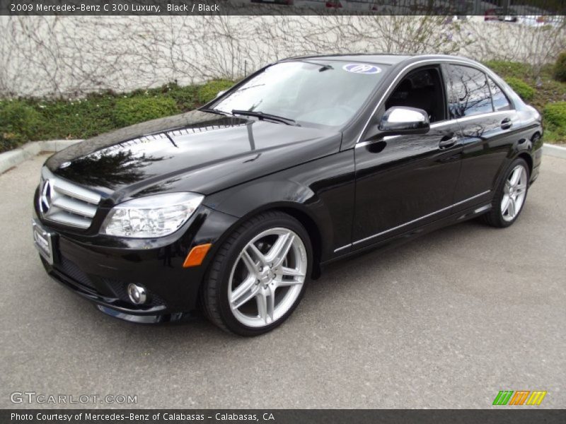 Black / Black 2009 Mercedes-Benz C 300 Luxury