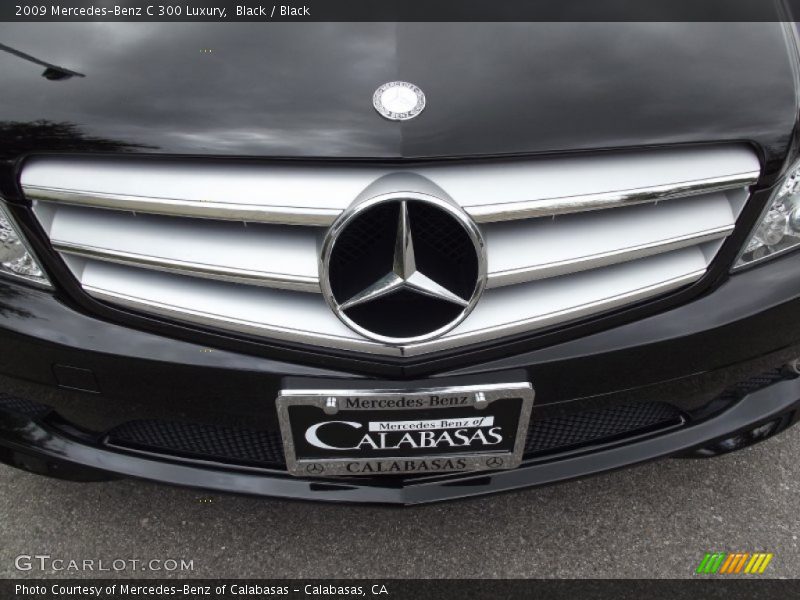 Black / Black 2009 Mercedes-Benz C 300 Luxury
