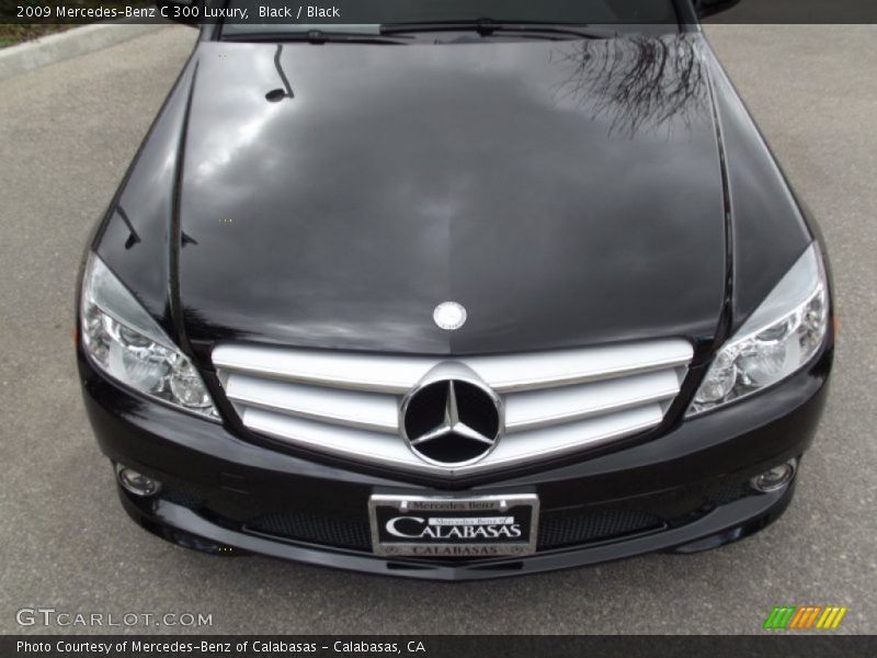 Black / Black 2009 Mercedes-Benz C 300 Luxury