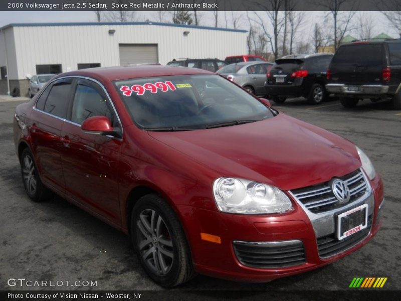 Spice Red Metallic / Anthracite Black 2006 Volkswagen Jetta 2.5 Sedan