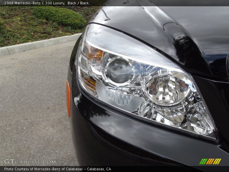 Black / Black 2009 Mercedes-Benz C 300 Luxury