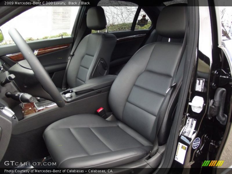 Black / Black 2009 Mercedes-Benz C 300 Luxury