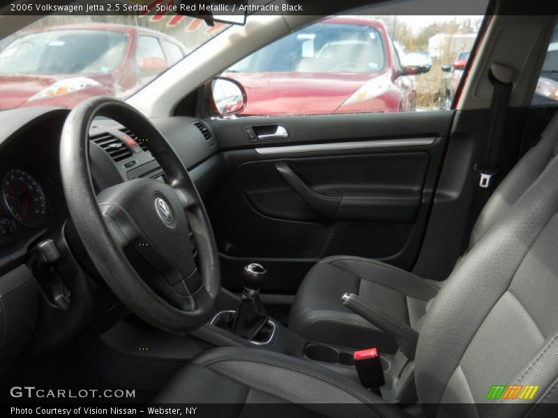 Spice Red Metallic / Anthracite Black 2006 Volkswagen Jetta 2.5 Sedan