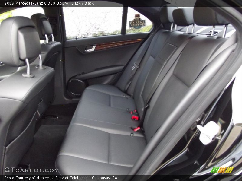 Black / Black 2009 Mercedes-Benz C 300 Luxury